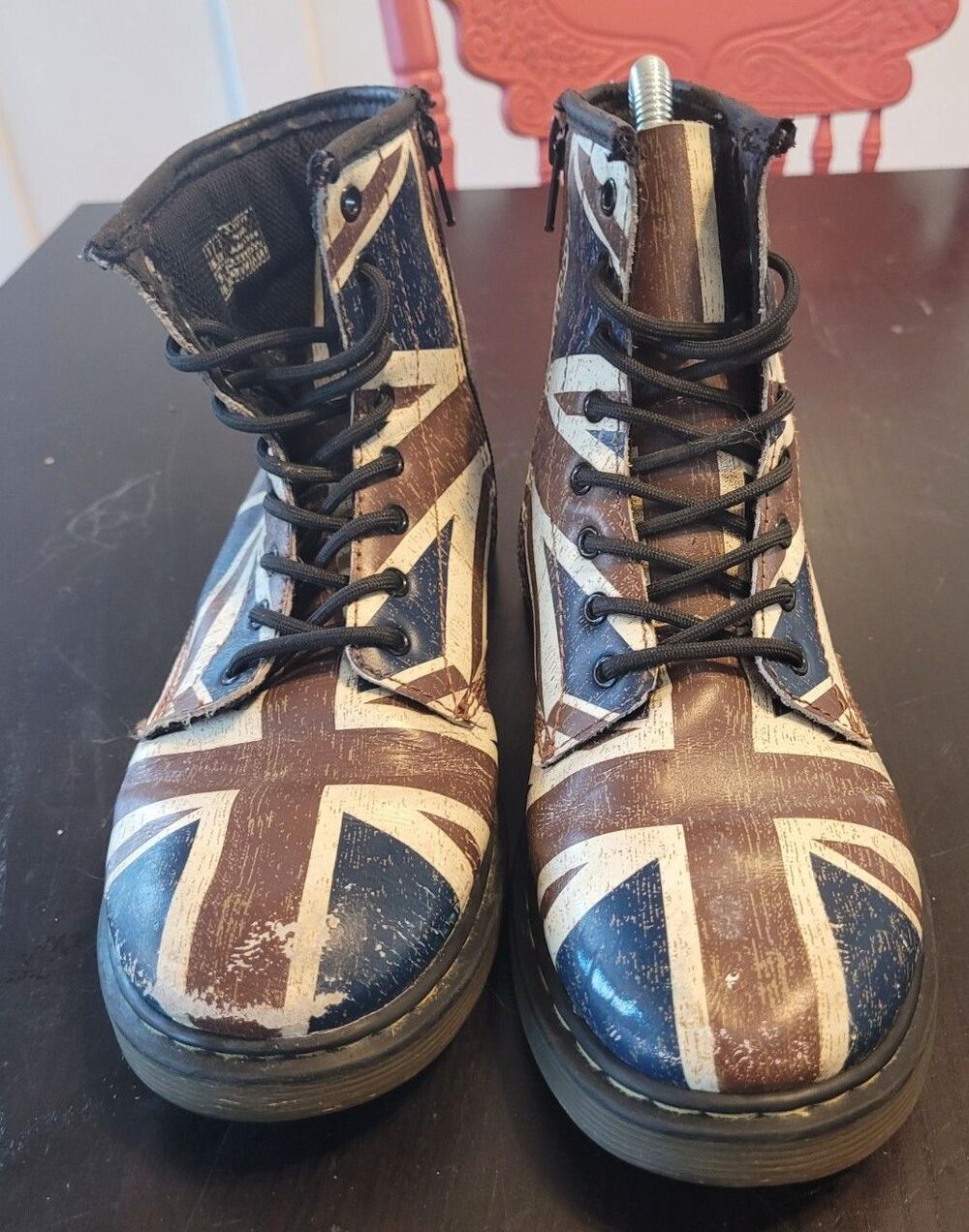 Dr. Martens DELANEY Union Jack Airwair Boots US Women's 5 Mens 4 Youth 3.5Y